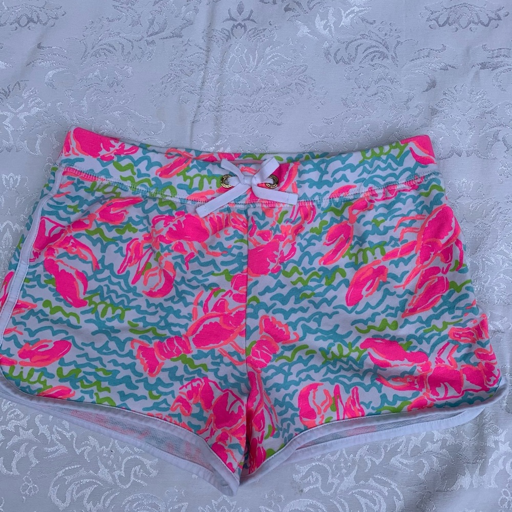 Girls LILLY PULITZER Lobster Chrissy Shorts - NEW